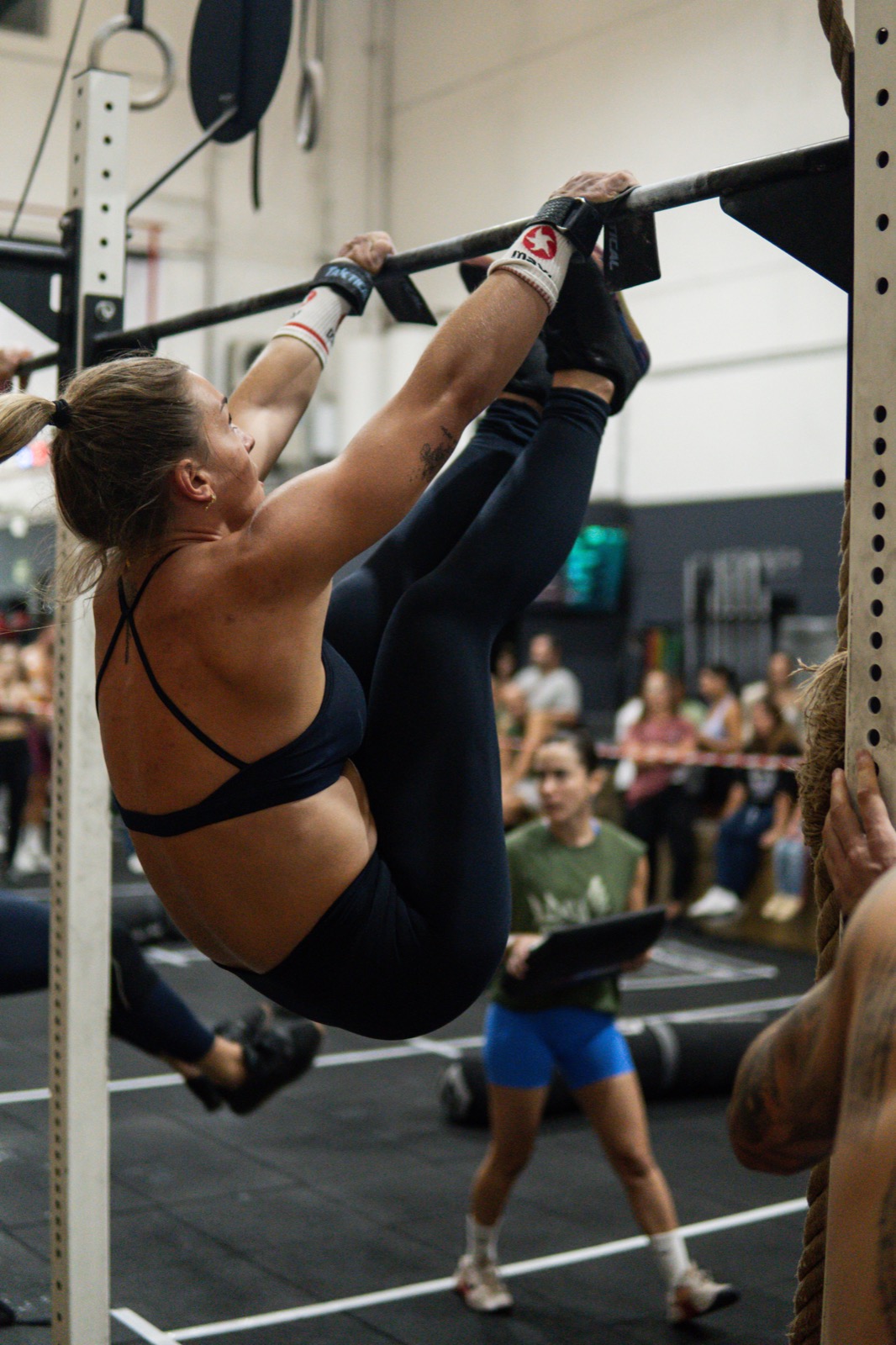 Entrenamiento de gimnasia en el box